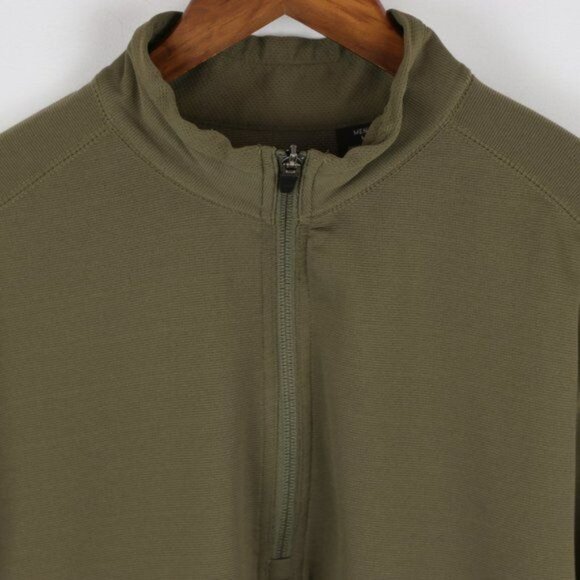 Alpine Design Dri-Logic Men's Medium Green 1/4 Zip Mid Weight Pullover Jacket - Picture 2 of 8